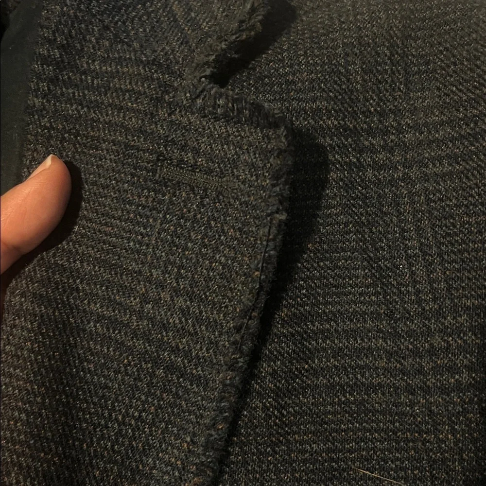 Banana Republic Blazer Coat Mens 46R 97% Wool Blend Blue